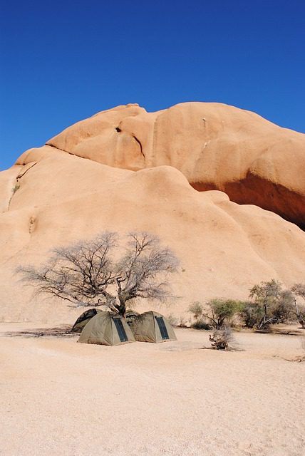 camping in namibia